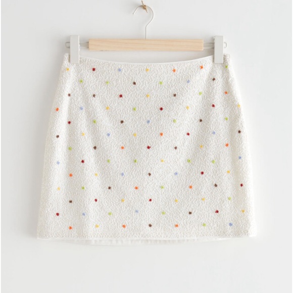 Mini skirt Paris Atelier. Lined Size Euro 38. - Picture 2 of 4